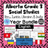 Grade 3 Social Studies Alberta - ENGLISH- FULL YEAR BUNDLE
