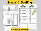 Grade 3 Spelling Words List Sight Words 3rd Grade Spelling