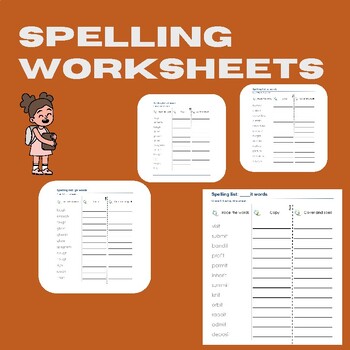 Preview of Grade 3 Spelling Worksheets