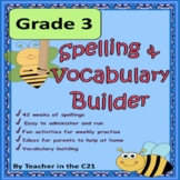 Distance Learning Grade 3 – Spelling and Vocabulary Builde