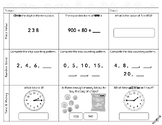 Grade 3 Spiral Math Review (44 questions)