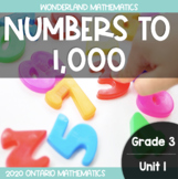 Grade 3, Unit 1: Numbers to 1,000 (Ontario Math)