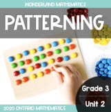 Grade 3, Unit 2: Patterning (Ontario Math)