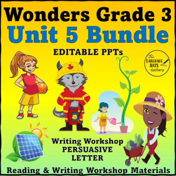 Preview of Grade 3 Unit 5 Wonders Complete Bundle of all Five Stories