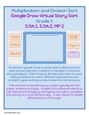 Grade 3 Virtual Story Problem Sort for Google Chrome - 3.OA.1,2