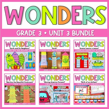 Preview of Grade 3 Wonders - *UNIT 3 BUNDLE*