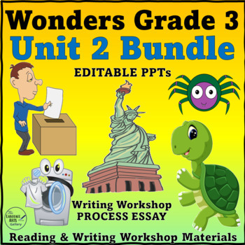 Preview of Grade 3 Wonders Unit 2 Complete Bundle of all Five Stories