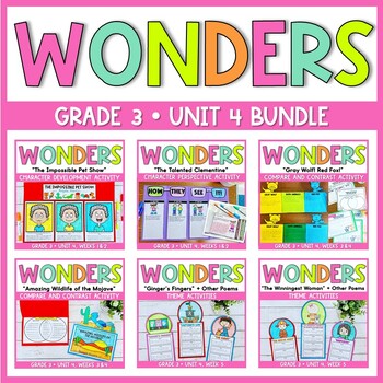 Preview of Grade 3 Wonders - *UNIT 4 BUNDLE!*