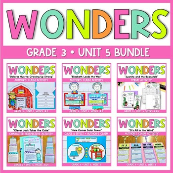 Preview of Grade 3 Wonders - *UNIT 5 BUNDLE*