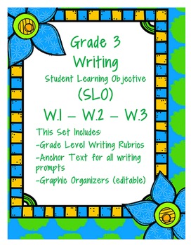 Preview of Grade 3 Writing SLO
