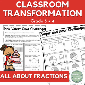 Preview of Classroom Transformation Center - All About Fractions - Grades 3 and 4