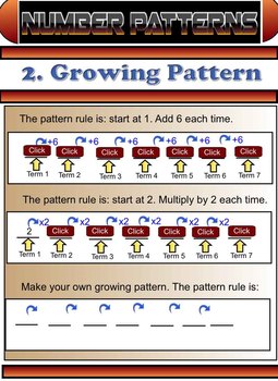 Preview of Grade 3 and 4 Math Number Patterns Smartboard File 26 Pages