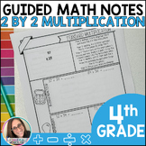 2 Digit by 2 Digit Multiplication Guided Math Notes - Math