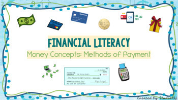 Preview of Grade 4, 5, 6 Ontario Math Financial Literacy Money Concepts Methods of Payment