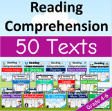 Grade 4, 5 & 6 Reading Comprehension Bundle | 50 Texts