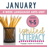 Grade 4/5 Ignited Literacy JANUARY {Pack 5} Spiralled Juni