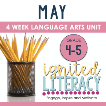 Preview of Grade 4/5 Ignited Literacy MAY {Pack 9} Spiralled Junior Literacy Program