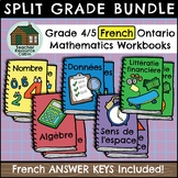 Grade 4/5 Ontario FRENCH Math Workbooks (Full Year Bundle)