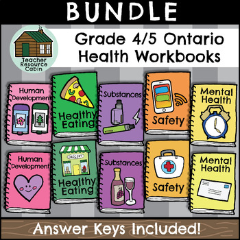 Preview of Grade 4/5 Ontario Health Workbooks