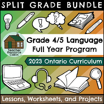 Preview of Grade 4/5 Ontario 2023 Language Bundle (FULL YEAR)