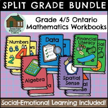 Preview of Grade 4/5 Ontario Math Workbooks (Full Year Bundle)