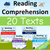 Grade 4 & 5 Reading Comprehension Bundle | 20 Passages