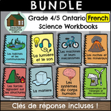 Grade 4/5 Science FRENCH Workbooks (NEW 2022 Ontario Curriculum)