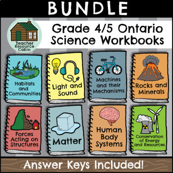 Preview of Grade 4/5 Science Workbooks (NEW 2022 Ontario Curriculum)