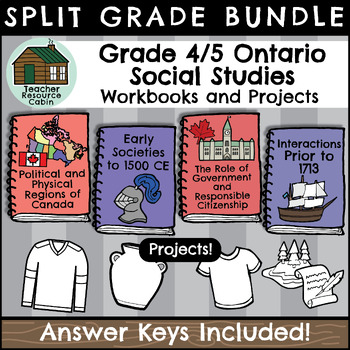 Preview of Grade 4/5 Social Studies Workbooks (Ontario Curriculum)