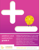 Grade 4 Addition and Subtraction Workbook: Making Math Visual