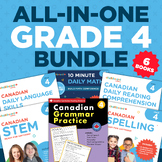 Grade 4 All-in-One Bundle: Math, Language, STEM, Spelling,