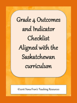 Preview of Grade 4 Arts Education Outcome Indicators Checklist