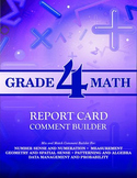 Grade 4 Bundle: Math and Language Comment Builder