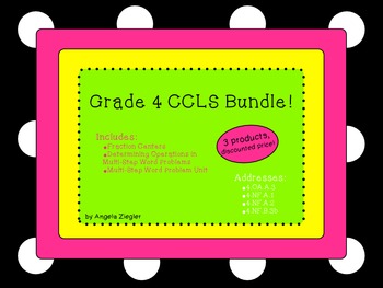 Preview of 4th Grade Common Core Math Bundle!