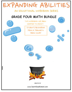 Preview of Grade 4, CCS: Math Bundle (Fraction,Geo,Alg,M&D,Base10) for students w/ TBI