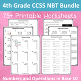 Grade 4 CCSS Numbers and Operations in Base Ten Worksheets