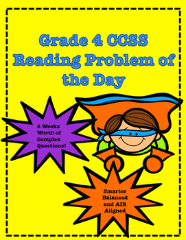 Preview of Grade 4 CCSS Reading Problem of the Day