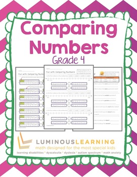 Preview of Grade 4 Comparing Numbers: Making Math Visual for Struggling Learners