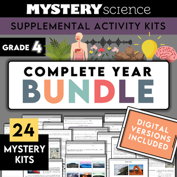 Preview of Grade 4 | Complete Mystery Science ENTIRE YEAR Bundle | Digital + Printable