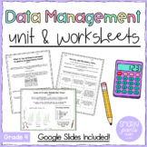 Grade 4 Data Management & Probability Unit & Worksheets 20