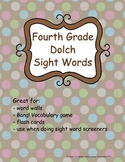 Grade 4 Dolch Sight Words