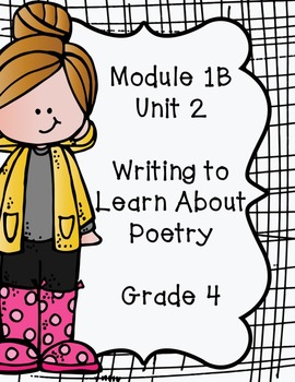 Preview of Grade 4 ELA Module 1B Student Workbook (Unit 2- Writing to Learn About Poetry)