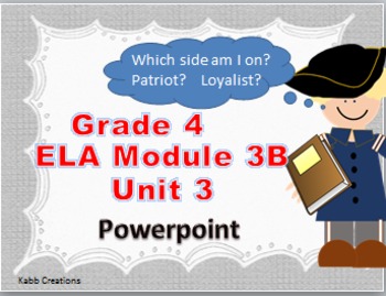 Preview of Grade 4 ELA Module 3B Unit 3 Lessons on PowerPoint