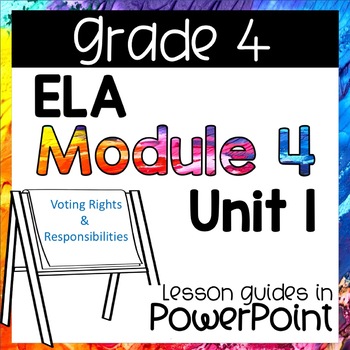 Preview of Grade 4 ELA Module 4 Unit 1 Lesson Guides in PPT - Completely Editable!!