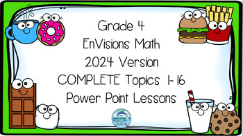 Preview of EnVisions Math Grade 4 2024 COMPLETE Topics 1-16 Lesson Inspired Power Points