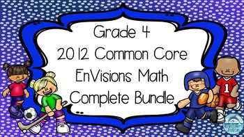 Preview of Grade 4 EnVisions Math Common Core Topic 1-16 Inspired Power Point Lesson BUNDLE
