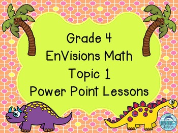 Preview of Grade 4 EnVisions Math Topic 1 Common Core Version Inspired Power Point Lessons