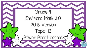 Preview of Grade 4 Envisions Math 2.0 Version 2016 Topic 13 Inspired Power Point Lessons
