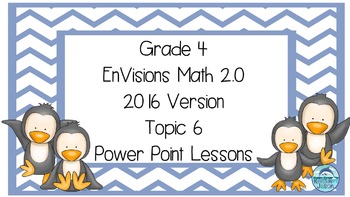 Preview of Grade 4 Envisions Math 2.0 Version 2016 Topic 6 Inspired Power Point Lessons