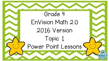 Preview of Grade 4 Envisions Math 2.0 Version 2016 Topic 1 Inspired Power Point Lessons